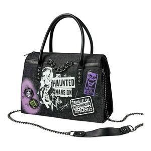 NWT Disney Parks Loungefly Haunted Mansion Chain Glow in the Dark Crossbody Bag